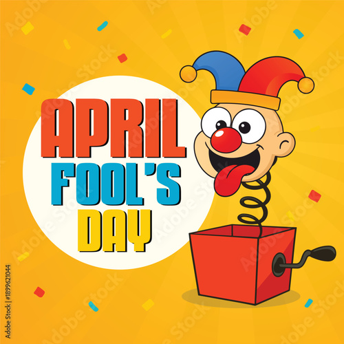 April fool's day template design
