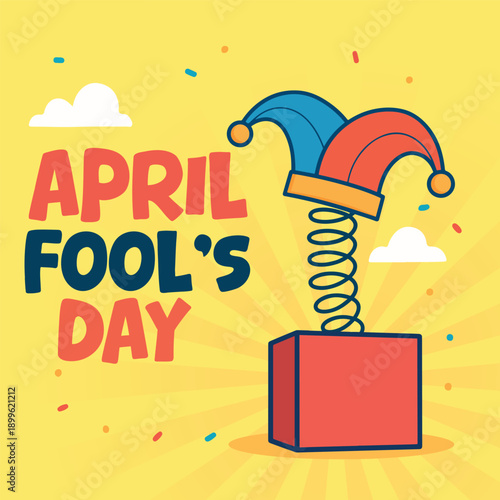 April fool's day template design