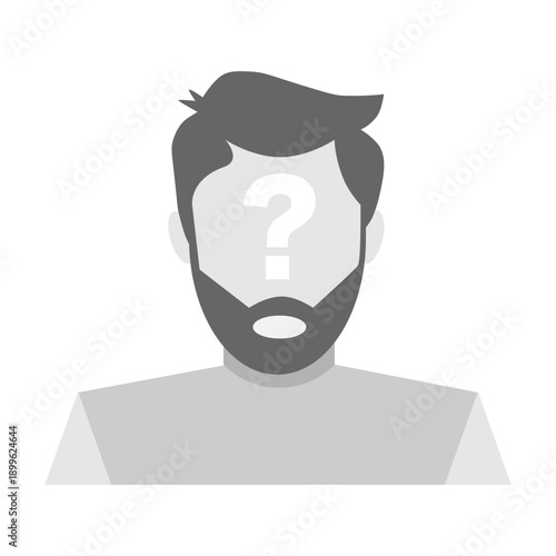 Anonymous User Avatar Icon. Vector illustration.