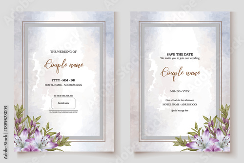 Save the date wedding invitation templates