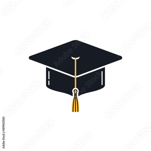 A graduation cap, symbolizing education, achievement, and ceremony.