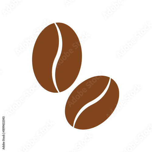 Two coffee beans represent the essence of daily life.