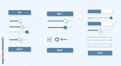 Slider Controls and UI Elements Design.