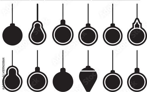 Collection of various fishing sinkers and weights