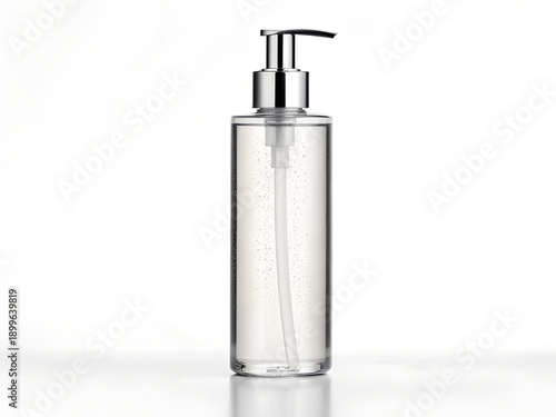 Moisturizer pump bottle mockup, isolated product
