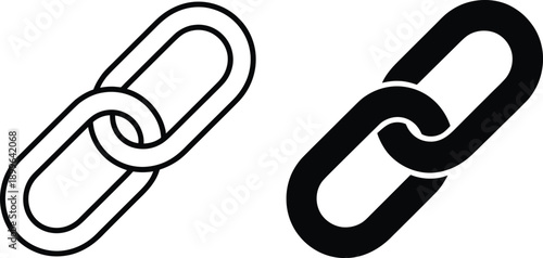 Two distinct paperclip designs showcasing different styles and thicknesses.