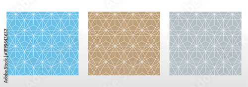 Set of abstract geometric patterns. Seamless vector backgrounds. Colored ornaments Graphic modern patterns Simple lattice graphic design