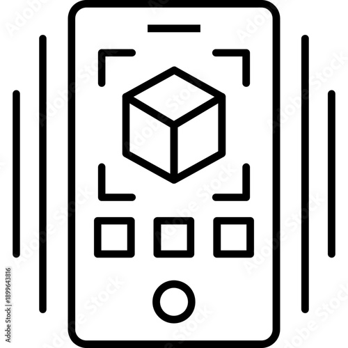 Augmented Reality Icon Vector Element