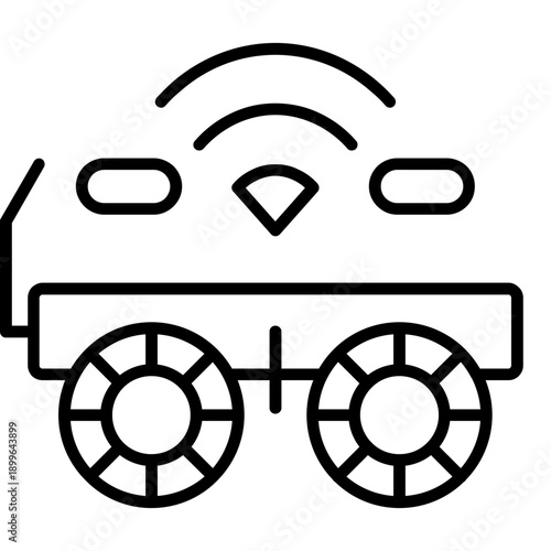 Stereoscope Icon Vector Element