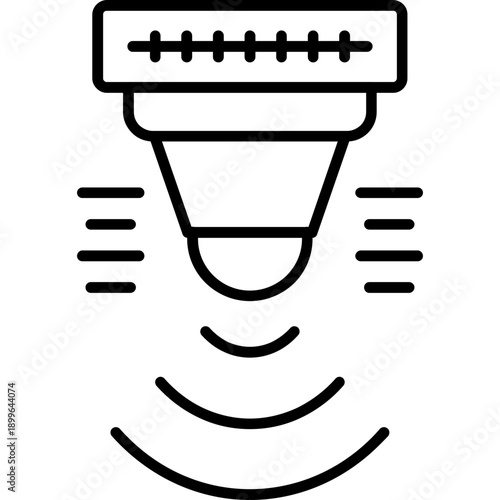 Motion Sensor Icon Vector Element