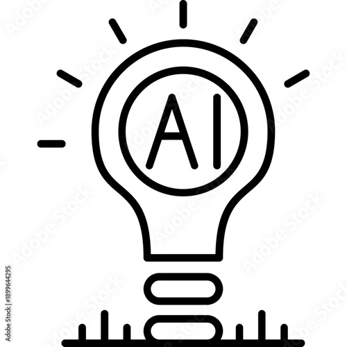 Home AI Assistant Icon Vector Element