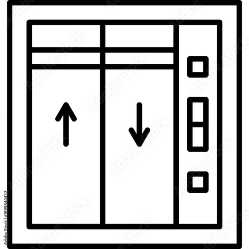Elevator Icon Vector Element