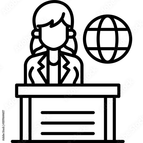 Travel Assistance Icon Vector Element