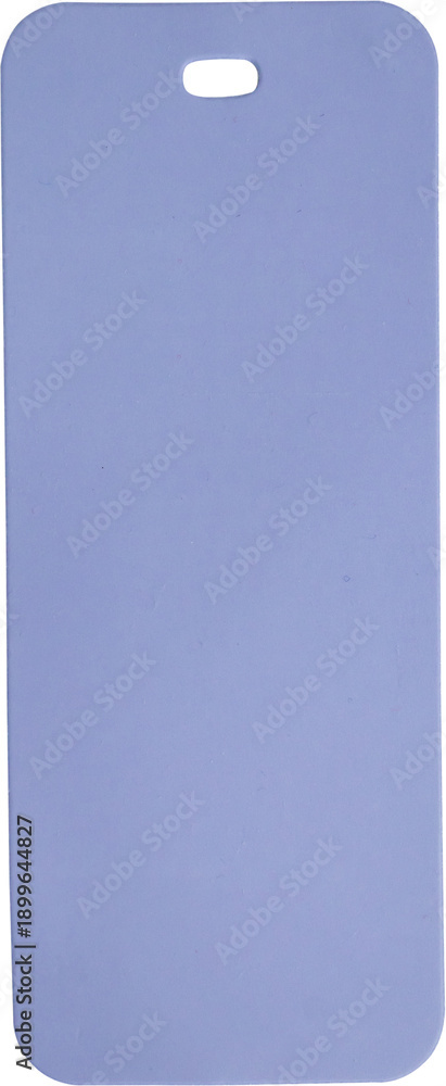 Fototapeta premium Blank purple paper price tag isolated on white background