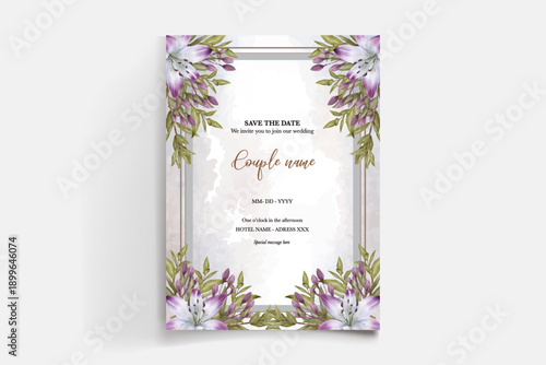 Save the date wedding invitation templates