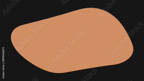 Smooth stone in minimalist style with soft lighting on matte texture for wellness background