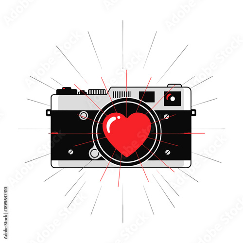 Capturing Moments Of Love With Vintage Camera Creative Art Design