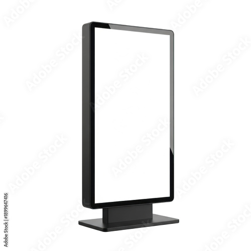Modern tv on stand isolated on transparent background