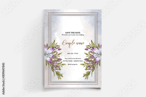 Save the date wedding invitation templates