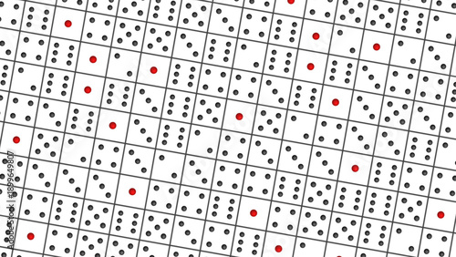 サイコロ柄のタイル背景