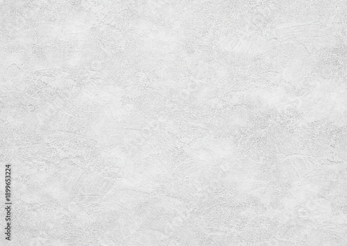 Gray white cement rough plaster wall texture background with subtle concrete surface details, neutral minimalist wallpaper pattern in horizontal A4 format.