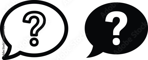 Question Mark Speech Bubbles