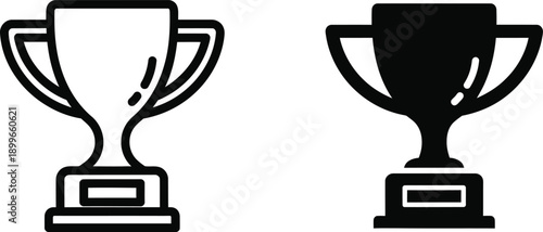 Trophy icons for awards and recognition