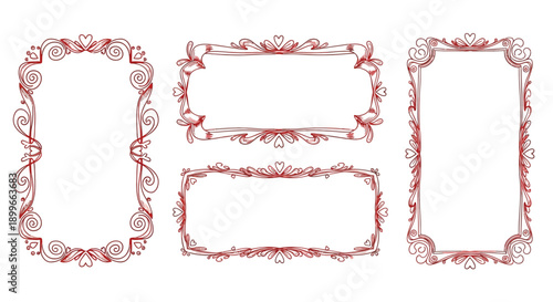 Elegant ornate frames for creative design projects and presentations