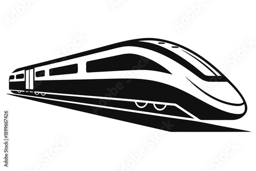 High speed train modern railway transportation travel journey speed rail bullet train locomotive