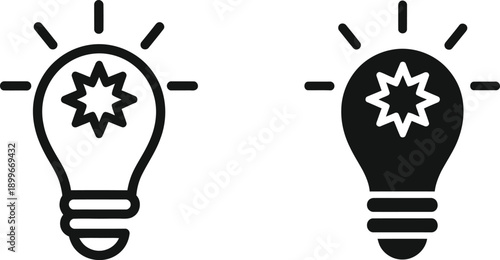 Light Bulb Idea Icons