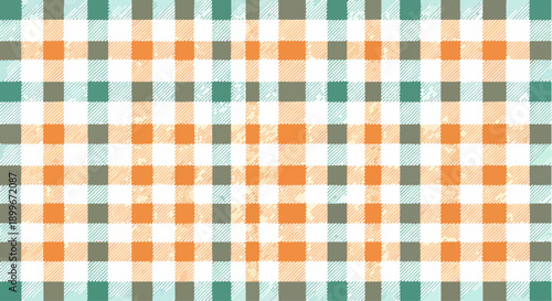Soft Retro Pastel Plaid Pattern