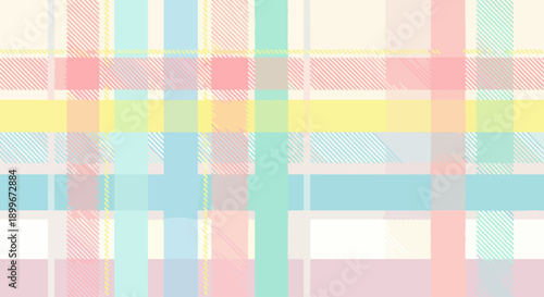 Soft Pastel Plaid Background for Gentle Designs