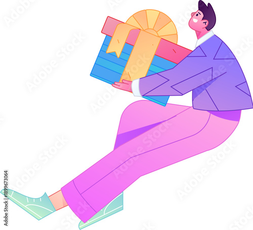 Professional sketch illustration of a figure holding a gold coin, depicting its body movements.
