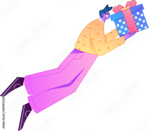 Professional sketch illustration of a figure holding a gold coin, depicting its body movements.
