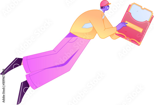 Professional sketch illustration of a figure holding a gold coin, depicting its body movements.
