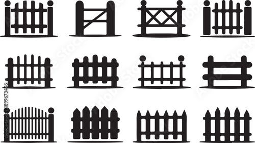 Collection of various fence designs and styles