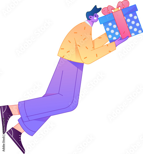 Professional sketch illustration of a figure holding a gold coin, depicting its body movements.
