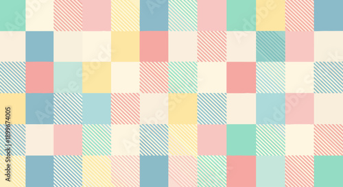 Light cotton gingham pattern for home decor
