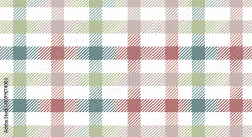 Soft pastel gingham style textile design