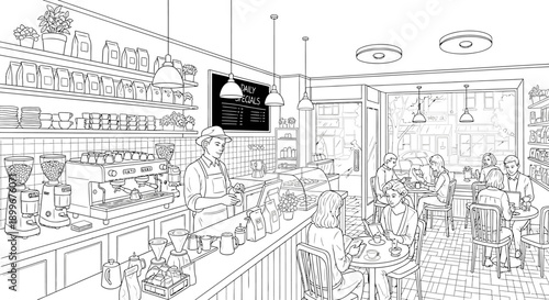  a-coffee-shop-interior-line-art.