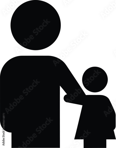 Parent and child family protection care support love