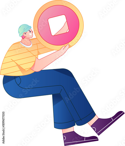 Professional sketch illustration of a figure holding a gold coin, depicting its body movements.
