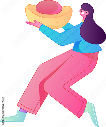 Professional sketch illustration of a figure holding a gold coin, depicting its body movements.
