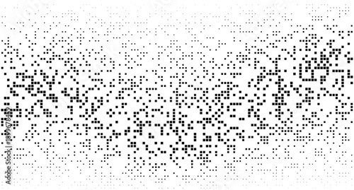 Abstract blue pixel grid background with glowing dots PNG. Futuristic neon technology wallpaper for business analytics, science research and healthcare design