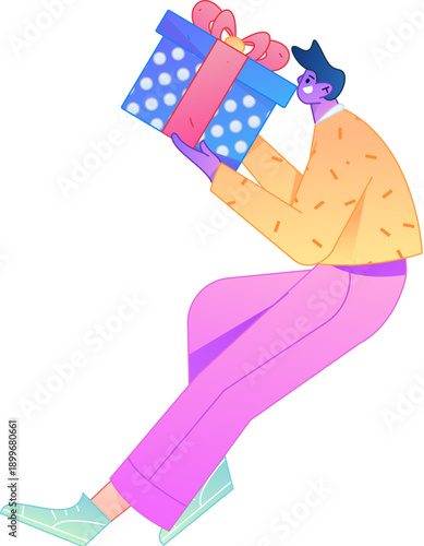 Professional sketch illustration of a figure holding a gold coin, depicting its body movements.
