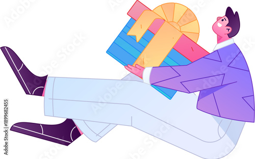 Professional sketch illustration of a figure holding a gold coin, depicting its body movements.
