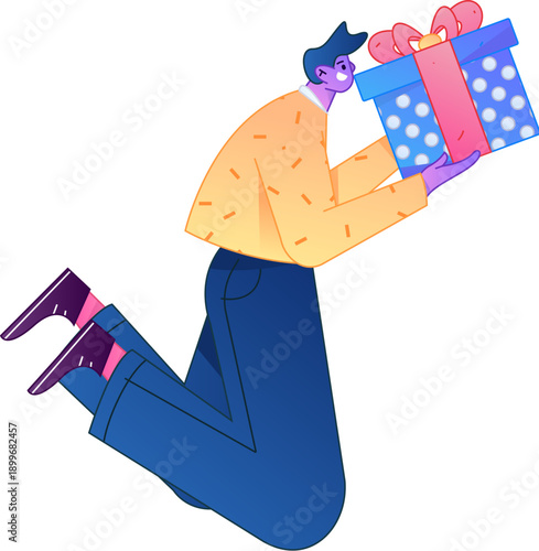 Professional sketch illustration of a figure holding a gold coin, depicting its body movements.
