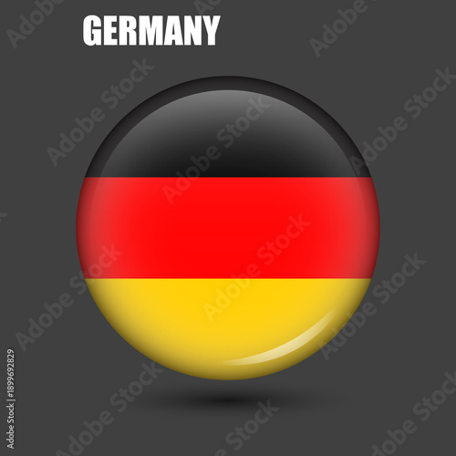 The national flag of Germany is round.Vector.Round 3d flag icon with high detail.Spherical illustration of the flag. Free Download The national flag of Germany is round.Vector.Round 3d flag icon with high detail.Spherical illustration of the flag. - GFXLoad