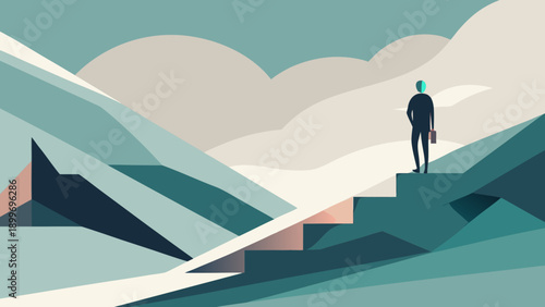 Minimal Growth Vector Illustration