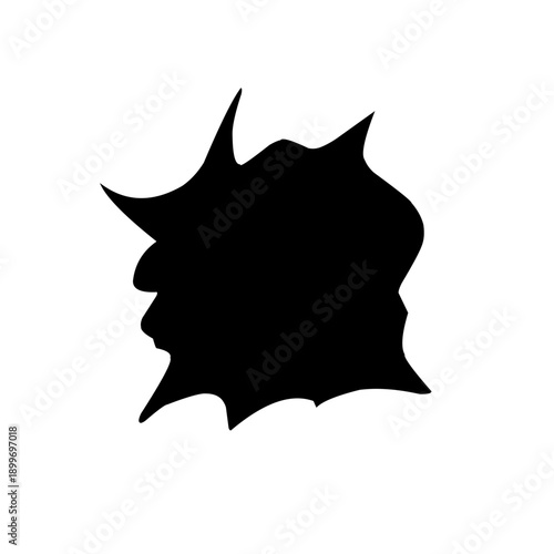 Bullet holes illustration. Black gunshot holes silhouettes